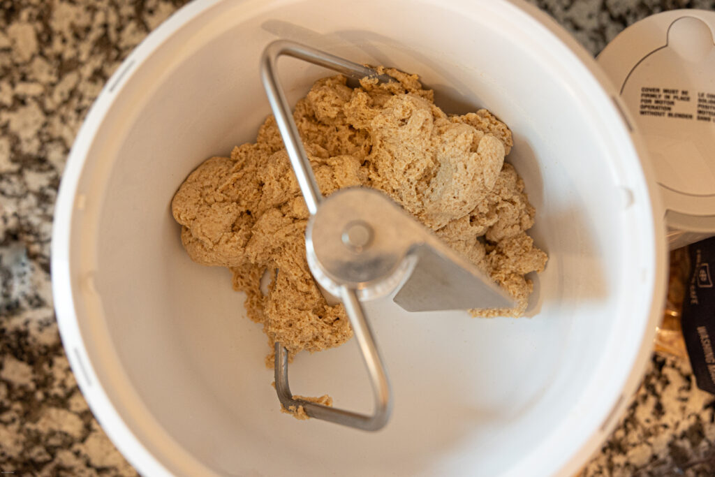 Dough in a mixer